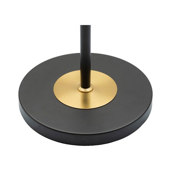 Melna/zelta krāsas stāvlampa ar auduma abažūru (augstums 153 cm) Levels – Mauro Ferretti-image-2