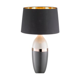 Melni pelēka galda lampa Fischer & Honsel Foro