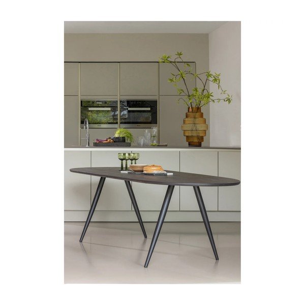 Ēdamgalds ar ozola masīvkoka galda virsmu 90x220 cm Tablo – WOOOD-image-1