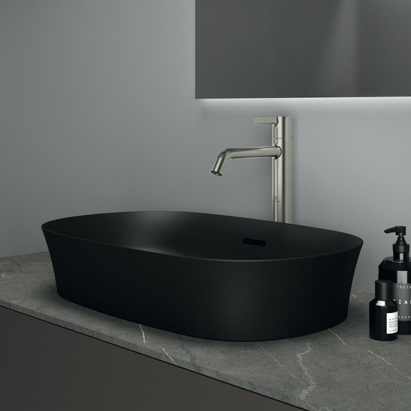 Matēti melna keramikas izlietne 60x38 cm Ipalyss – Ideal Standard-image-1