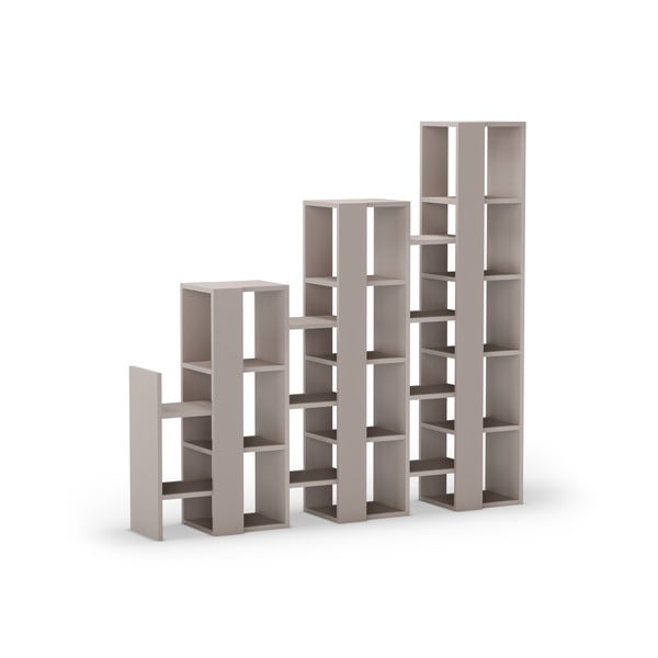 Pelēks/bēšs plaukts 158x151 cm Anissa – Marckeric-image-3