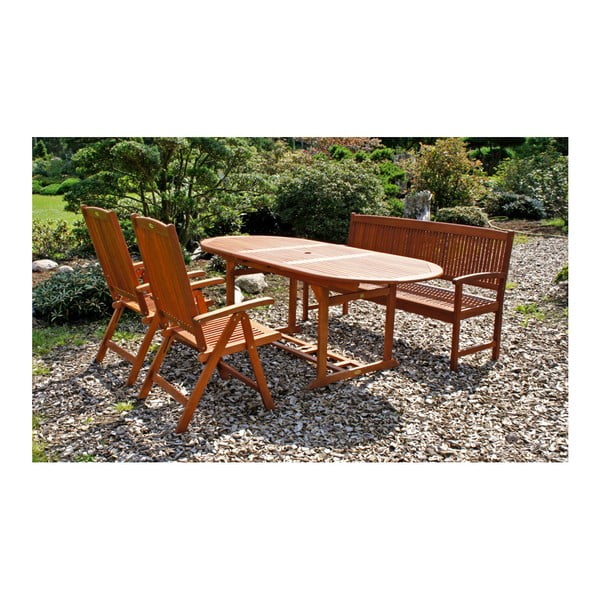 Dārza soliņš no eikalipta koka Garden Pleasure Stockholm-image-2