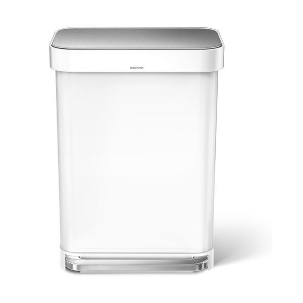 Balta tērauda atkritumu tvertne ar pedāli 55 l – simplehuman-image-3