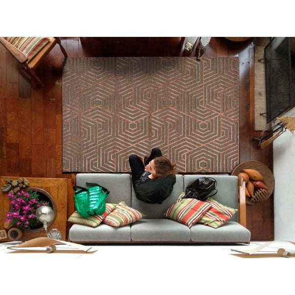 Sarkans paklājs Universal Lana, 67 x 105 cm-image-1