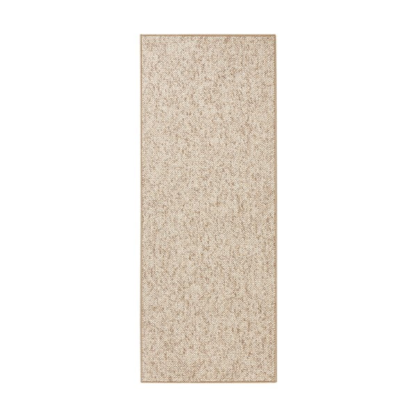Gaiši brūns celiņa paklājs 80x300 cm Wolly – BT Carpet