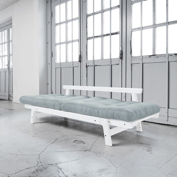 Dīvāns gulta Karup Step White/Sky Blue-image-3