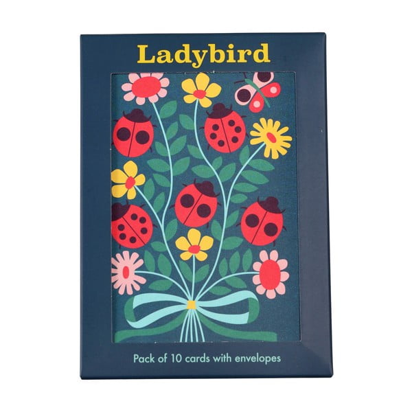 Apsveikuma kartītes (10 gab.) Ladybird – Rex London