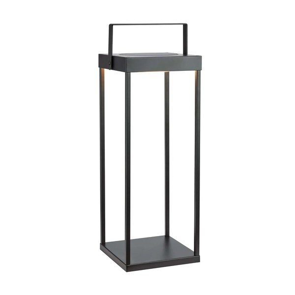 Melna āra LED laterna ar saules baterijām/ar USB (augstums 53 cm) Pure – Markslöjd