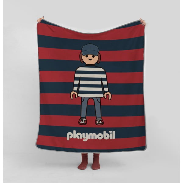 Mikrošķiedras bērnu sega 130x130 cm Stripes – Playmobil