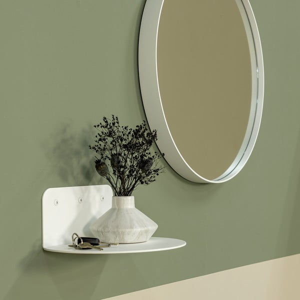 Balts metāla sienas plaukts 30 cm Flex – Spinder Design-image-1