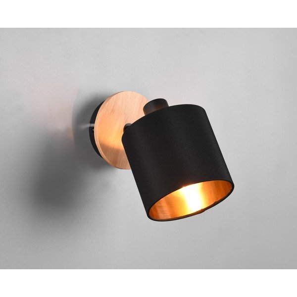 Melna/dabīga toņa prožektora tipa lampa ø 12 cm Tommy – Reality-image-1