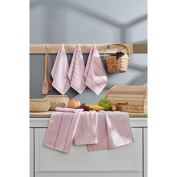 Kokvilnas trauku dvieļi (6 gab.) 30x50 cm Sofya – Foutastic-image-2