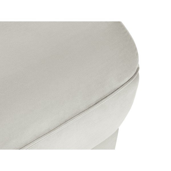 Bēšs samta pufs Lando – Micadoni Home-image-4