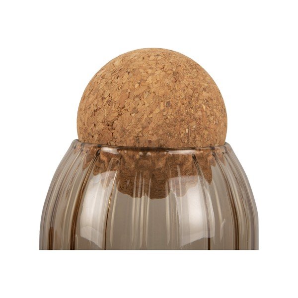 Brūna stikla burka ar koka vāku un karoti PT LIVING Gem, augstums 14 cm-image-3