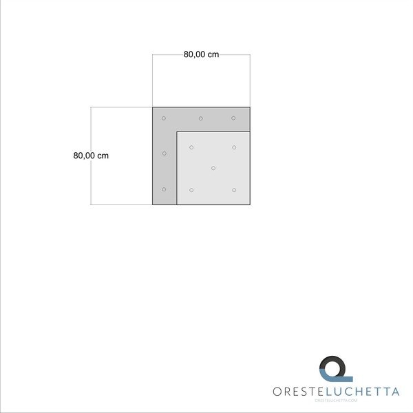 Balta/bēša modulārā dīvāna daļa (ar maināmu stūri) Yara – Tomasucci-image-3