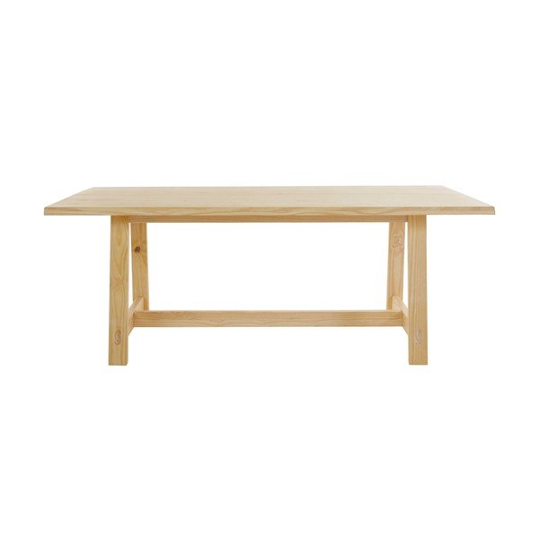 Dabīga toņa priedes masīvkoka ēdamgalds 100x200 cm Derby – Støraa
