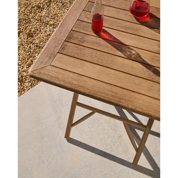 Akācijas masīvkoka dārza ēdamgalds 66x66 cm Dandara – Kave Home-image-4