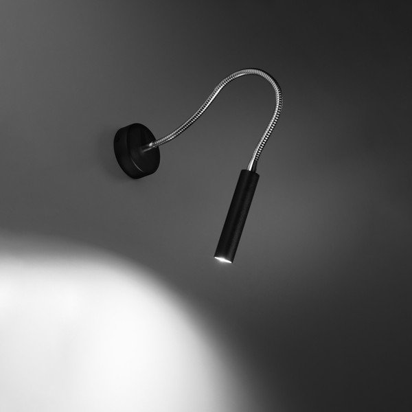 Melna sienas lampa Aludra – Sollux-image-4