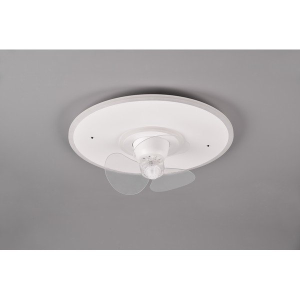 Matēti balta LED griestu lampa Nybro – Reality-image-3