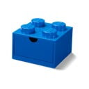 Zila galda kaste ar atvilktni LEGO®, 15 x 16 cm