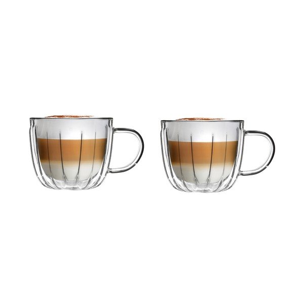 Kapučīno stikla tasītes (2 gab.) 350 ml Tulip – Vialli Design