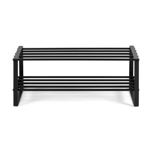 Melns metāla apavu plaukts 70x29x27 cm Rex – Spinder Design-image-2