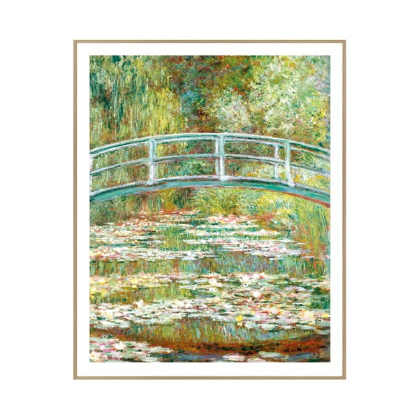 Glezna 40x50 cm Monet: Japanese Footbridge