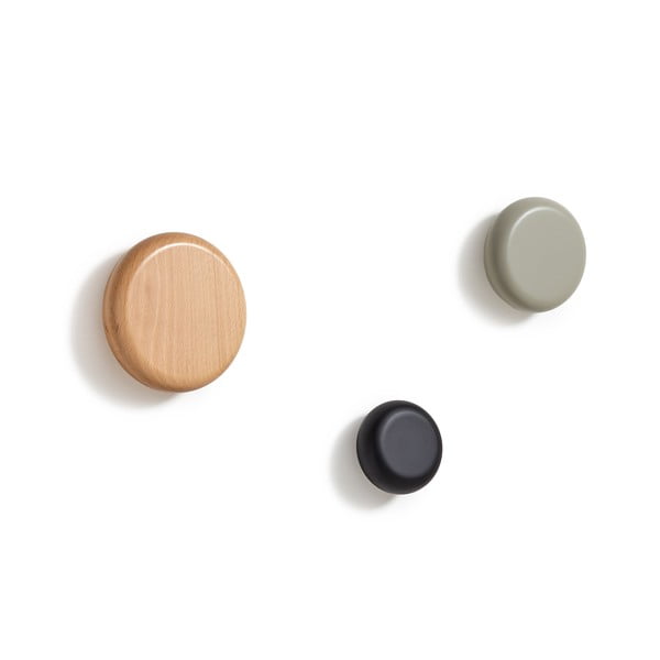 Koka sienas āķi (3 gab.) Nadue – Kave Home