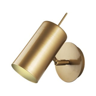 Sienas lampa zelta krāsā Squid Lighting Geo, augstums 23 cm