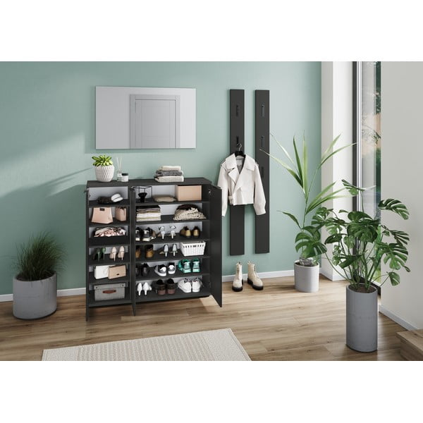 Antracīta pelēks apavu plaukts Stanton – Germania-image-4