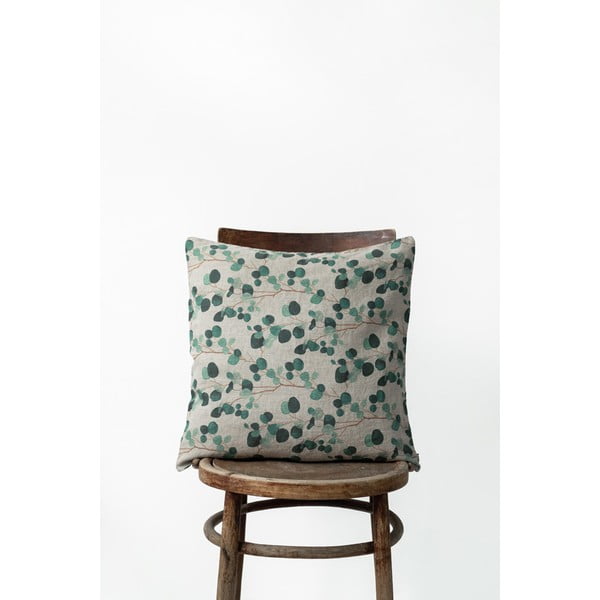 Lina spilvendrāna Linen Tales Natural Eucalyptus, 50 x 50 cm-image-1