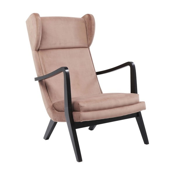 Rozā krēsls Kare Design Silence Velvet