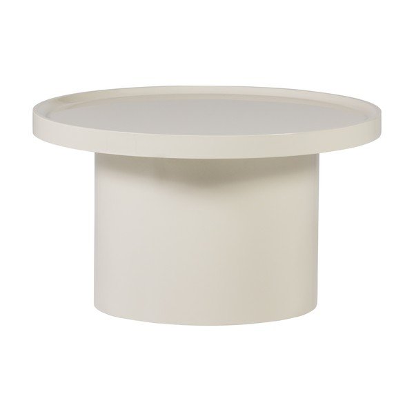 Pelēkbēšs apaļš žurnālgaldiņš ø 70 cm Veluna – WOOOD