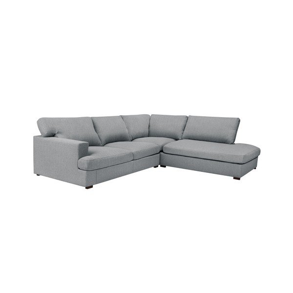 Windsor & Co Dīvāni Daphne pelēks stūra dīvāns, labais stūris-image-4