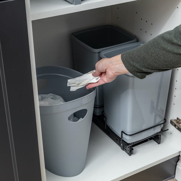 2 pelēku atkritumu tvertņu komplekts 20 l – Addis-image-2