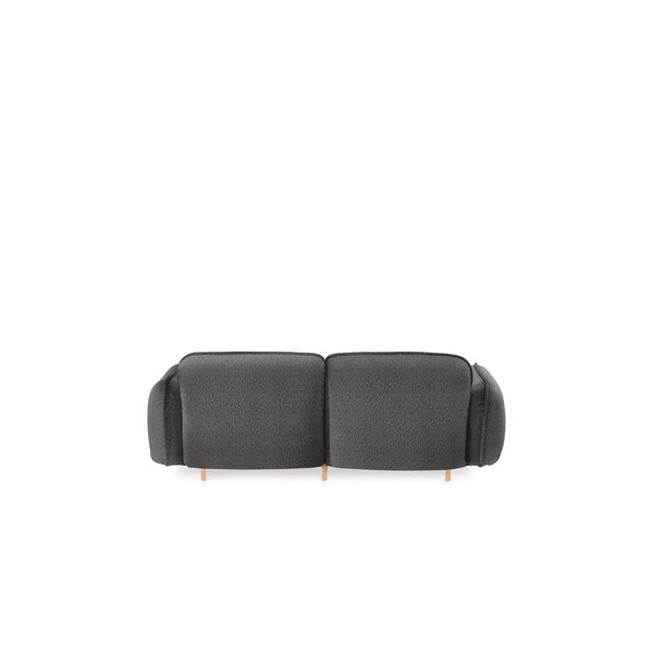 Tumši pelēks dīvāns no buklē auduma 188 cm Bean – EMKO-image-3