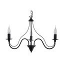Melna metāla piekaramā lampa ø 60 cm Fiorano – Sollux