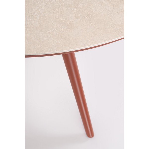 Apaļš dārza ēdamgalds ar akmens galda virsmu ø 120 cm Cabas – Bizzotto-image-3