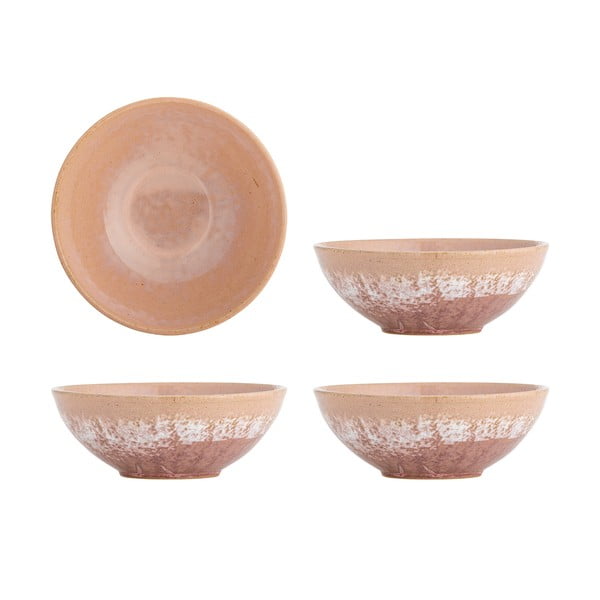 Lašrozā akmensmasas bļodiņas (4 gab.) 890 ml Darlene – Bloomingville