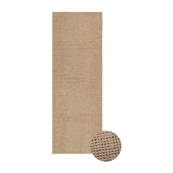 Dabīga toņa mazgājams/ar rokām darināts vilnas celiņa paklājs 80x230 cm Unexpected Wool – Lorena Canals