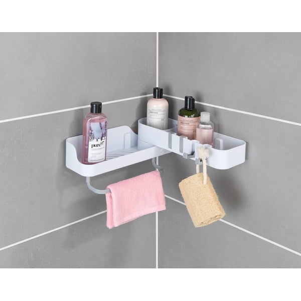 Balts stūra pašturošs vannas istabas plaukts – Maximex-image-3