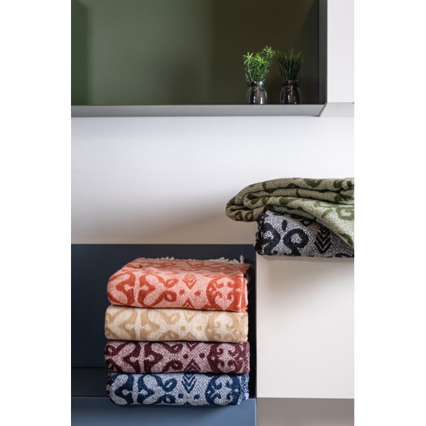 Melns pleds ar kokvilnu Euromant Mykonos, 140 x 180 cm-image-2