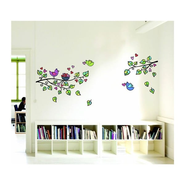 Uzlīmju komplekts Ambiance Birds And Hearts-image-4