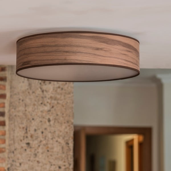Griestu lampa no dabīgā valriekstu finiera Sotto Luce TSURI L, ⌀ 40 cm-image-3