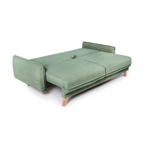 Gaiši zaļš velveta salokāms dīvāns 218 cm Tori – Bonami Selection-image-3