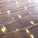 Caurspīdīga LED gaismiņu virtene DecoKing Christmas, 200 lampiņas, garums 1 m