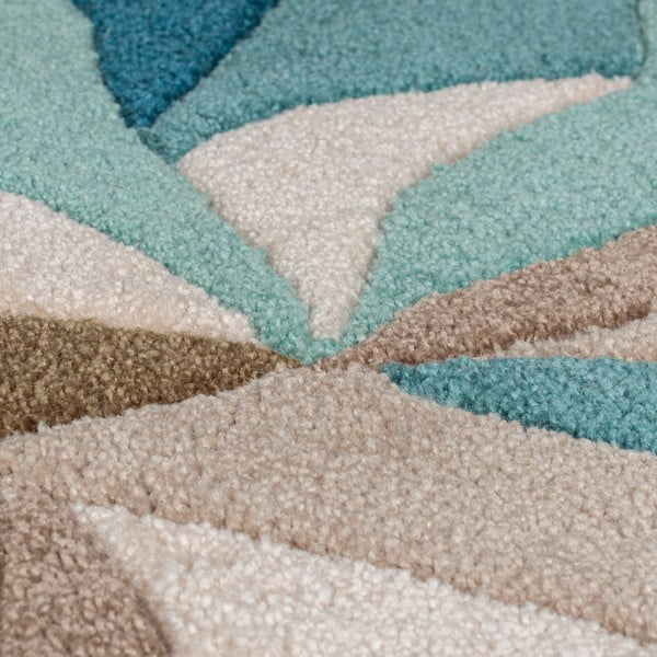 Tirkīza zils apaļš paklājs ø 133 cm Zest Infinite – Flair Rugs-image-2
