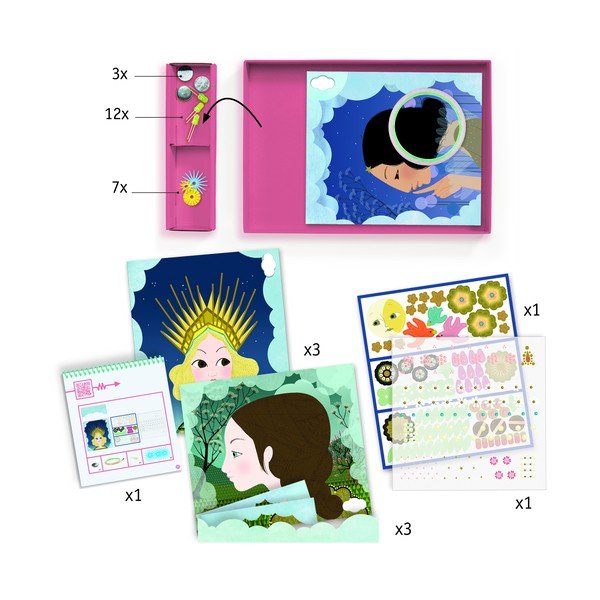 3 spīdošu attēlu komplekts Djeco Royal Crown-image-3