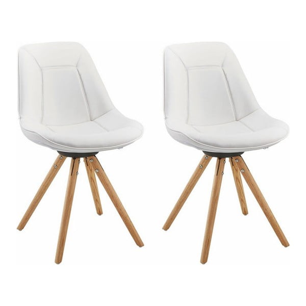 2 baltu ēdamistabas krēslu komplekts Støraa Mel