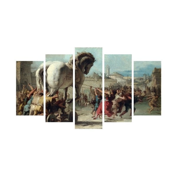 Daudzdaļīgā glezna Insigne Hunveno, 102 x 60 cm